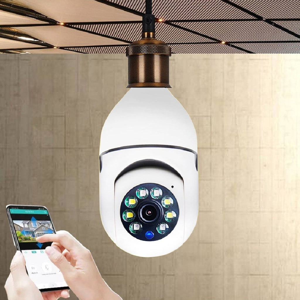 Cámara De Seguridad Wifi Bombillo Roboti
