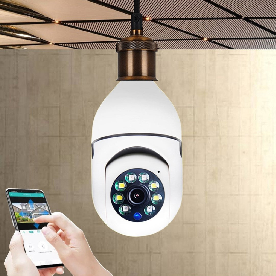 Cámara De Seguridad Wifi Bombillo Roboti
