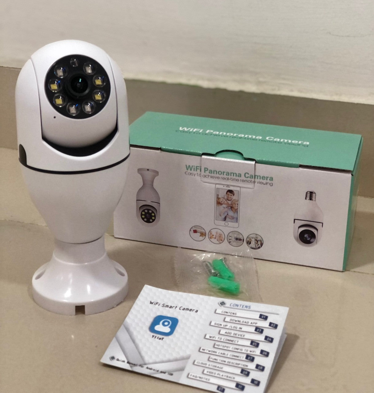 Cámara De Seguridad Wifi Bombillo Roboti