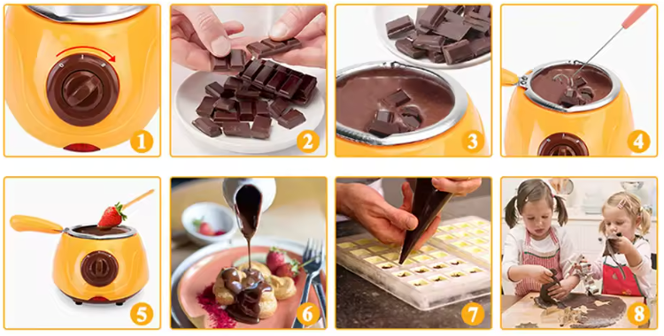 Olla para derretir chocolate - Fondue